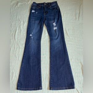 Kancan Distressed Bootcut Jeans